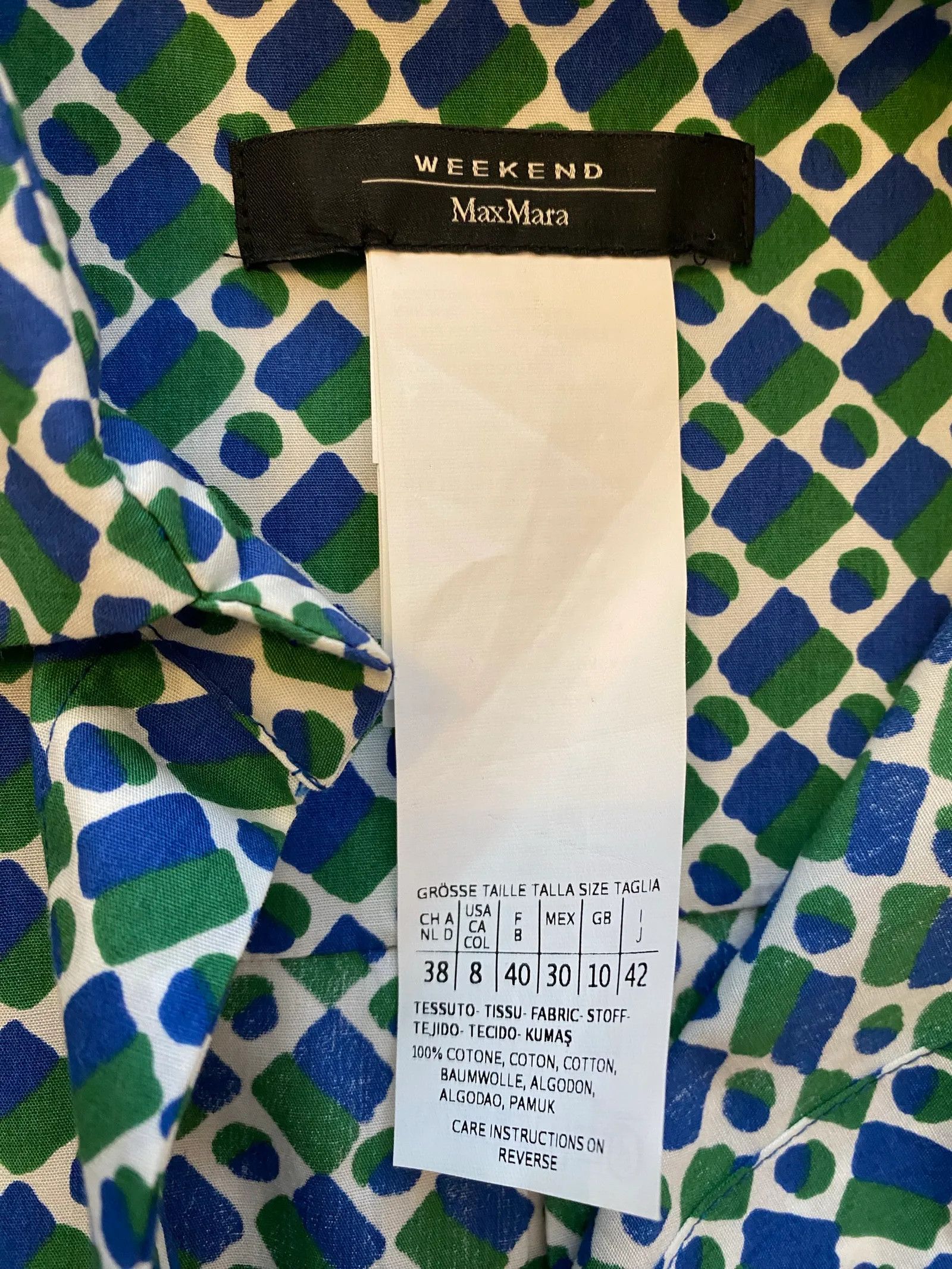 Weekend Max Mara Weekend Max Mara Karim Print Shirt Dress Dress Size S / US 4 / IT 40 - 2 Thumbnail