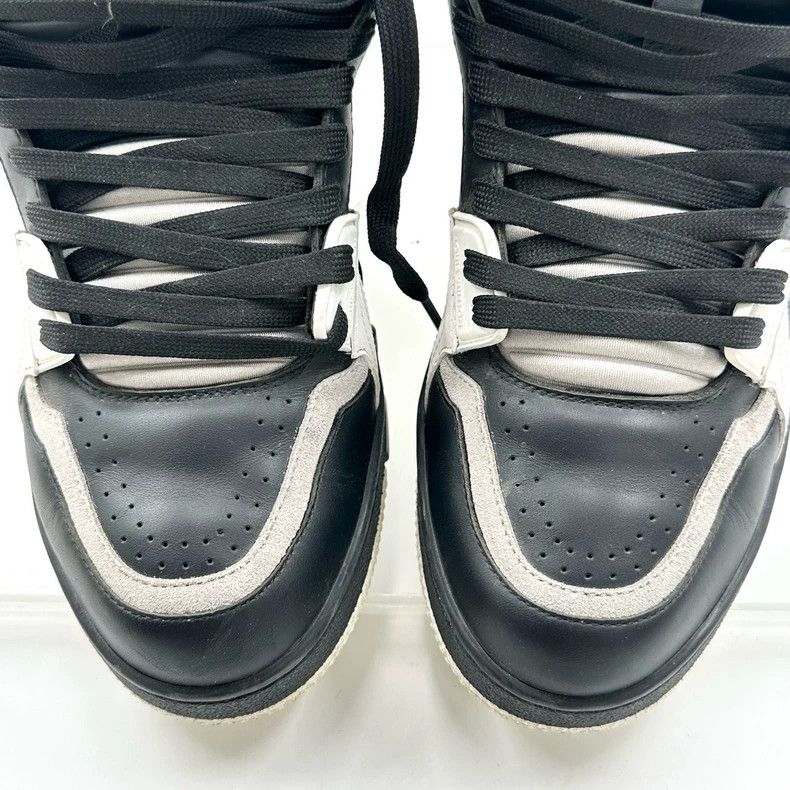 Louis Vuitton Louis Vuitton High Top Trainer Black White Size US 8.5 / EU 41-42 - 6 Thumbnail