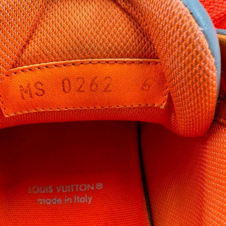 Louis Vuitton Louis Vuitton Trainer Sneakers in Gray and Orange Size US 8.5 / EU 41-42 - 3 Thumbnail