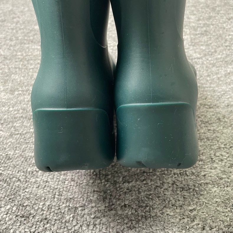 Bottega Veneta Bottega Veneta Green Rubber Short Boots Size US 8 / EU 41 - 4 Thumbnail