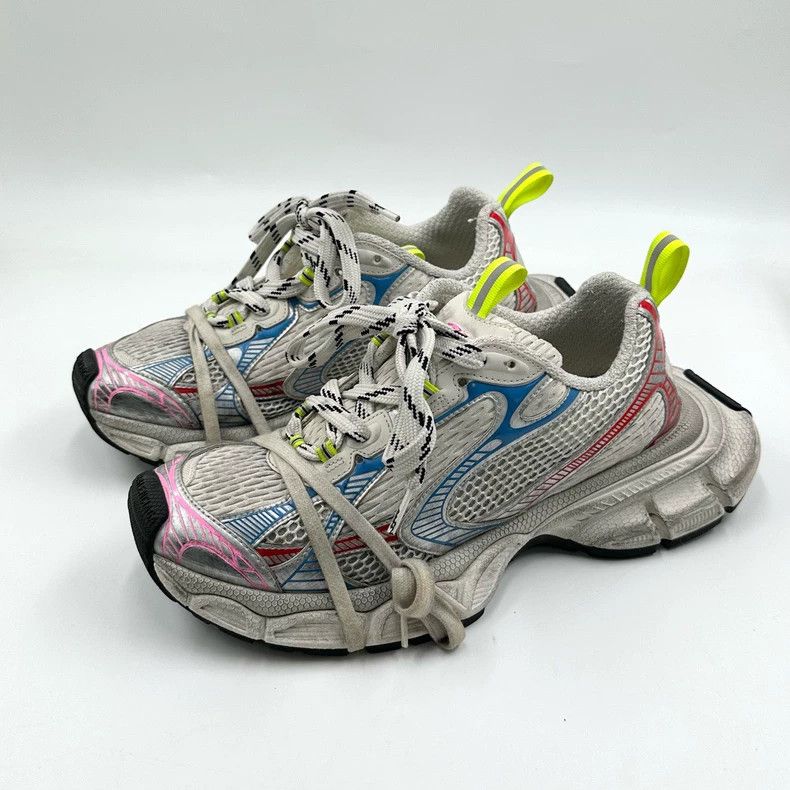 Balenciaga Balenciaga White Blue Red Old Dad Shoes Size US 8 / EU 41 - 2 Thumbnail