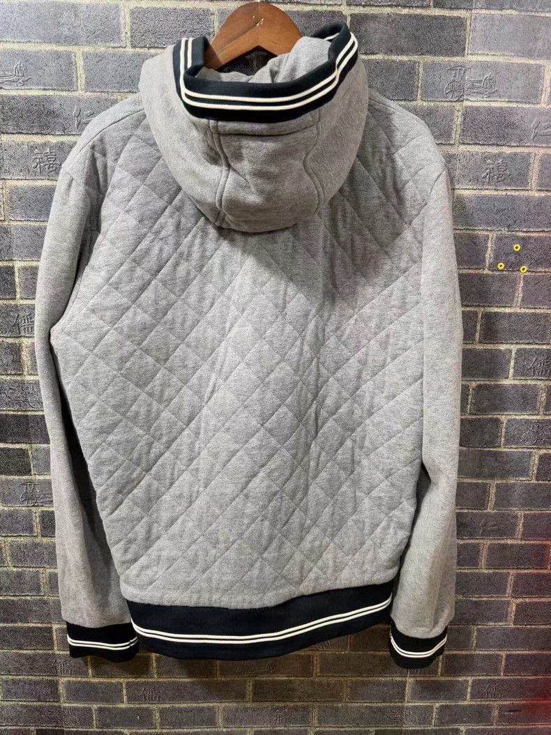 Moncler Quilted Gray Hooded Jacket by MONCLER Size US L / EU 52-54 / 3 - 2 Thumbnail
