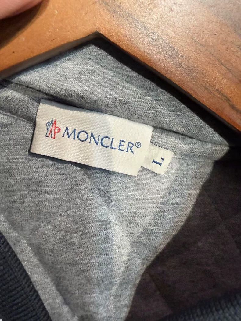 Moncler Quilted Gray Hooded Jacket by MONCLER Size US L / EU 52-54 / 3 - 3 Thumbnail