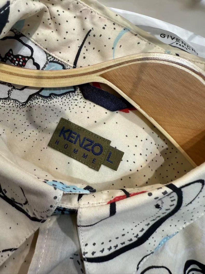 Kenzo Kenzo Long Sleeve Shirt with Abstract Prints Size US L / EU 52-54 / 3 - 3 Thumbnail
