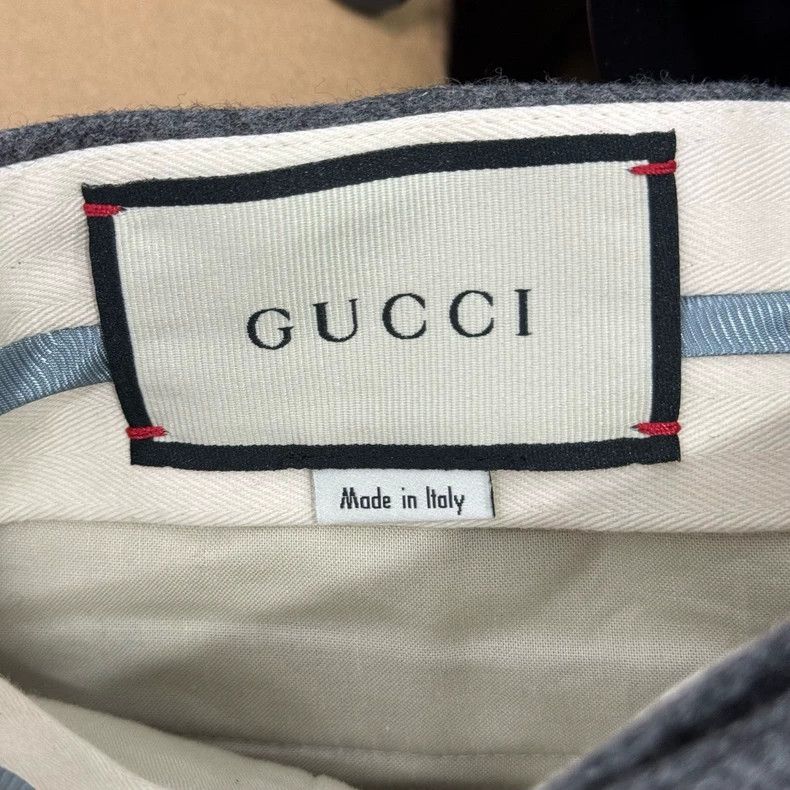 Gucci Gucci Gray Wool Trousers Size 44 Size US 44 / EU 60 - 5 Thumbnail
