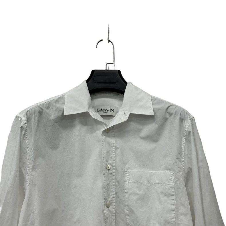 Lanvin Lanvin White Long Sleeve Shirt Size 38 Size US M / EU 48-50 / 2 - 3 Thumbnail