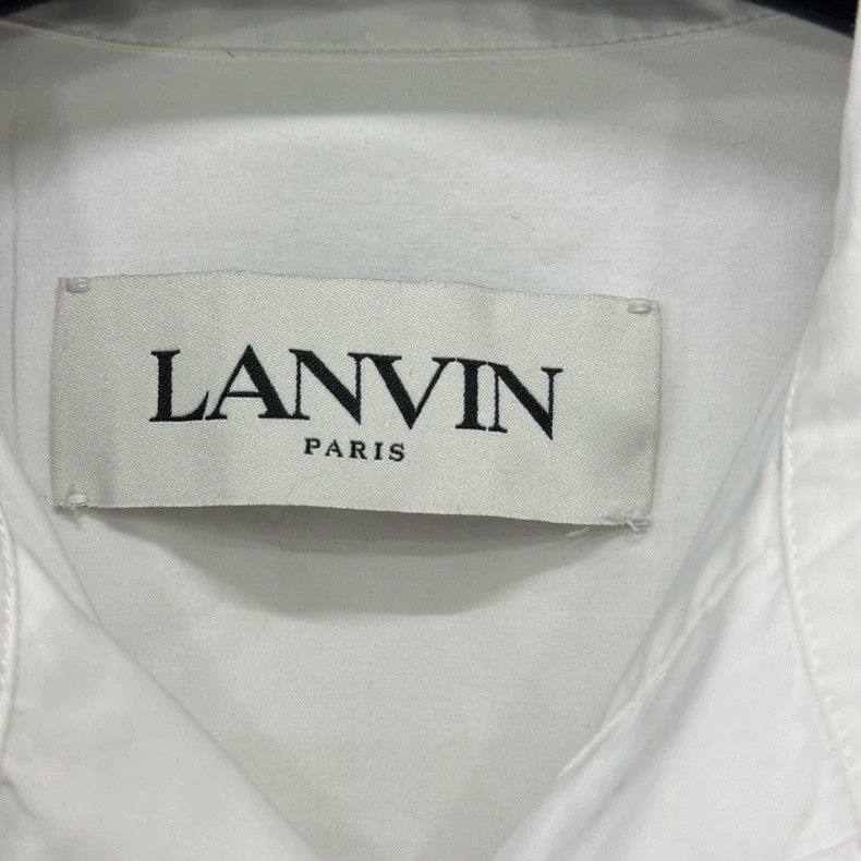 Lanvin Lanvin White Long Sleeve Shirt Size 38 Size US M / EU 48-50 / 2 - 4 Thumbnail