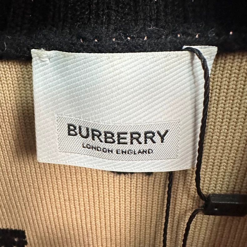Burberry Burberry Black Wool Cardigan with Logo Size US M / EU 48-50 / 2 - 3 Thumbnail