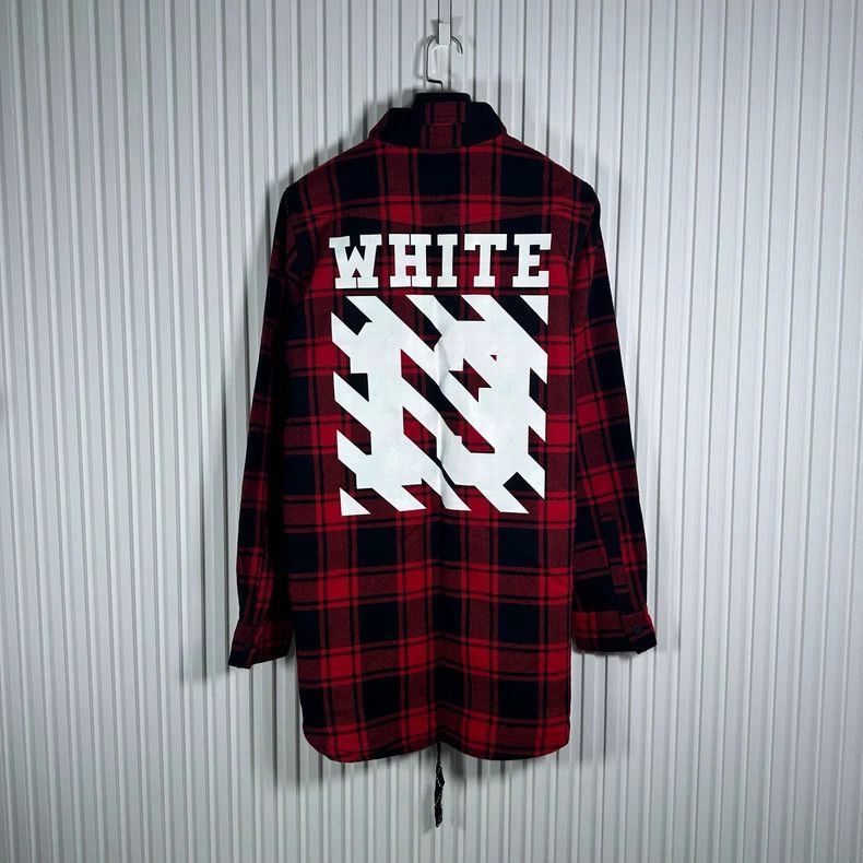 Off-White Off White Black Red Plaid Shirt Size US XS / EU 42 / 0 - 2 Thumbnail