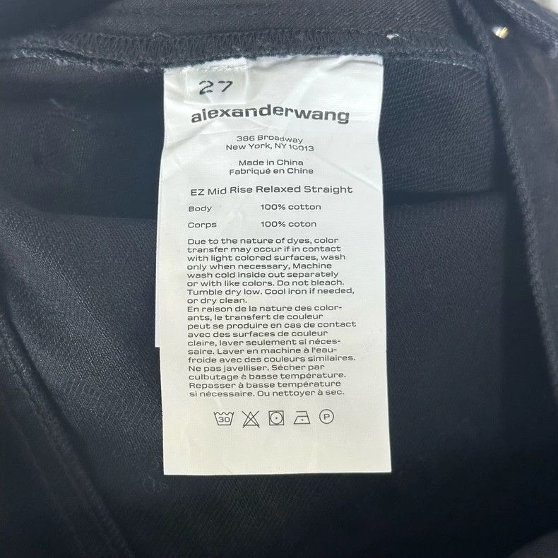 Alexander Wang Alexander Wang Black Denim Pants Size 27 Size US 27 - 5 Thumbnail