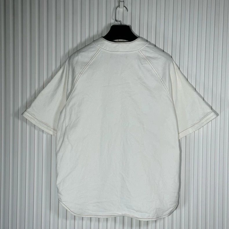 Louis Vuitton Louis Vuitton White Short Sleeve Baseball Shirt Size US XL / EU 56 / 4 - 2 Thumbnail