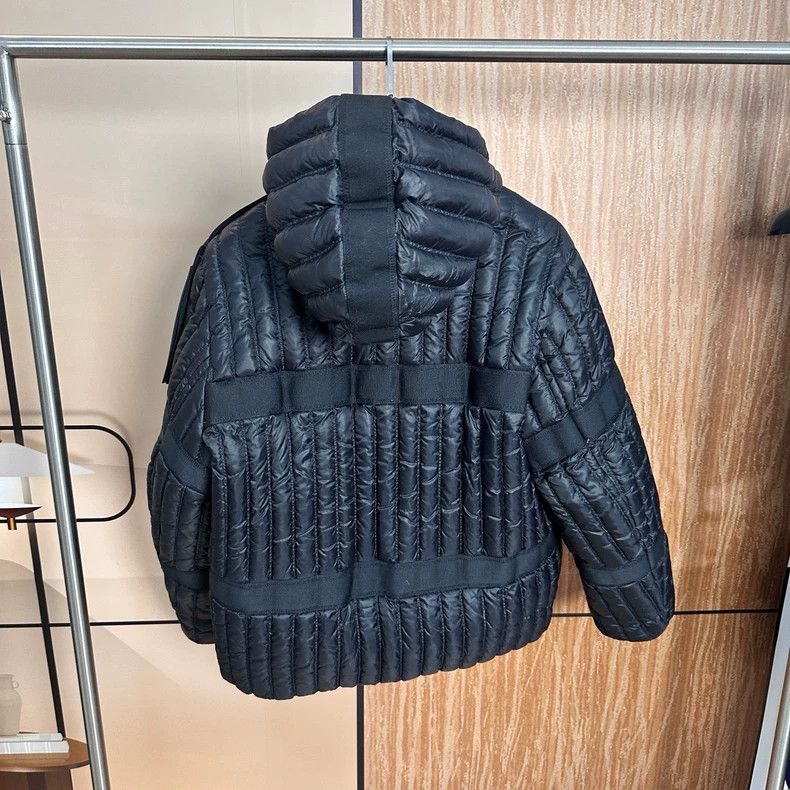Moncler Genius Moncler GENIUS Black Striped Down Jacket Size US M / EU 48-50 / 2 - 2 Thumbnail