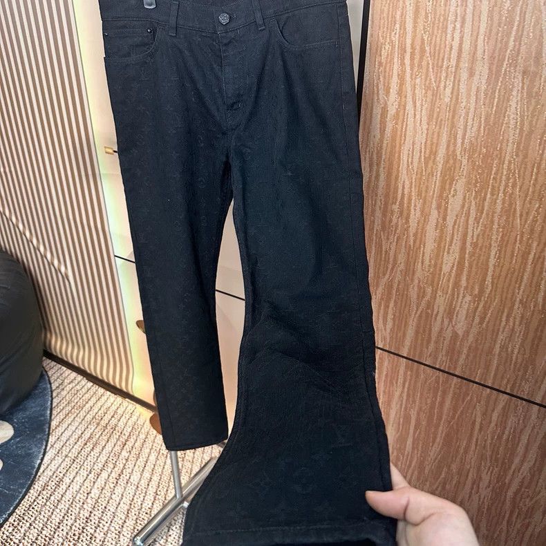 Louis Vuitton Louis Vuitton Black Denim Pants Size 33 Size US 33 - 3 Thumbnail