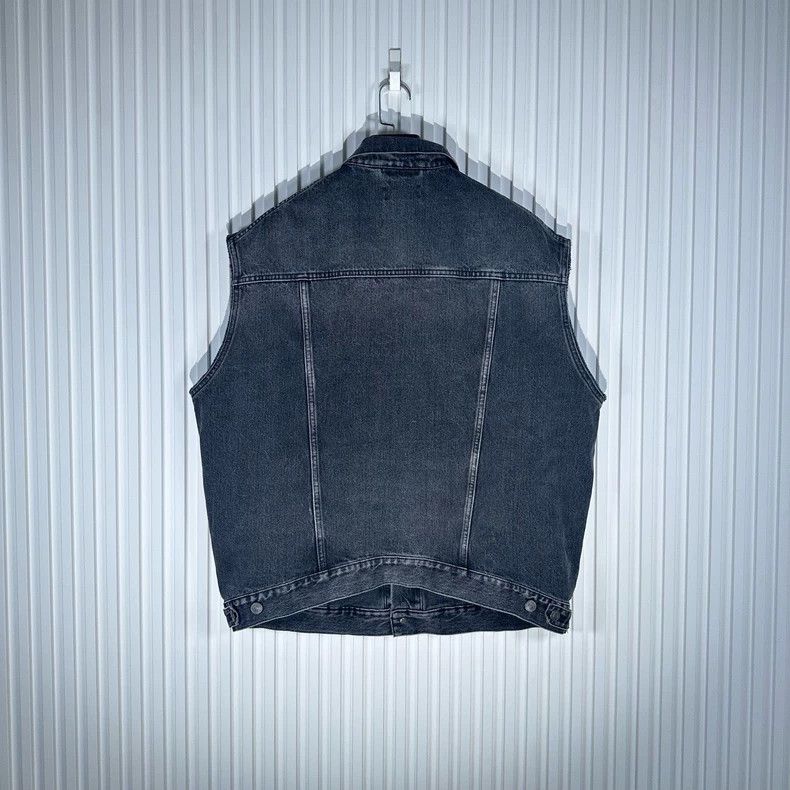 Balenciaga Balenciaga Denim Vest Hooded Sweatshirt Combination Size US L / EU 52-54 / 3 - 6 Thumbnail