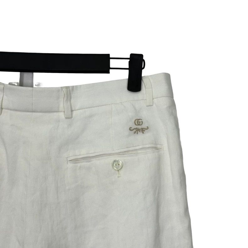 Gucci Gucci Linen Logo Shorts Size 44 Size US 44 / EU 60 - 3 Thumbnail