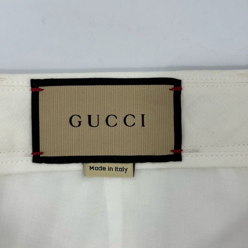 Gucci Gucci Linen Logo Shorts Size 44 Size US 44 / EU 60 - 4 Thumbnail