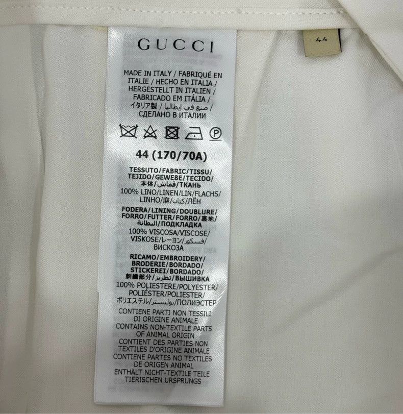 Gucci Gucci Linen Logo Shorts Size 44 Size US 44 / EU 60 - 5 Thumbnail