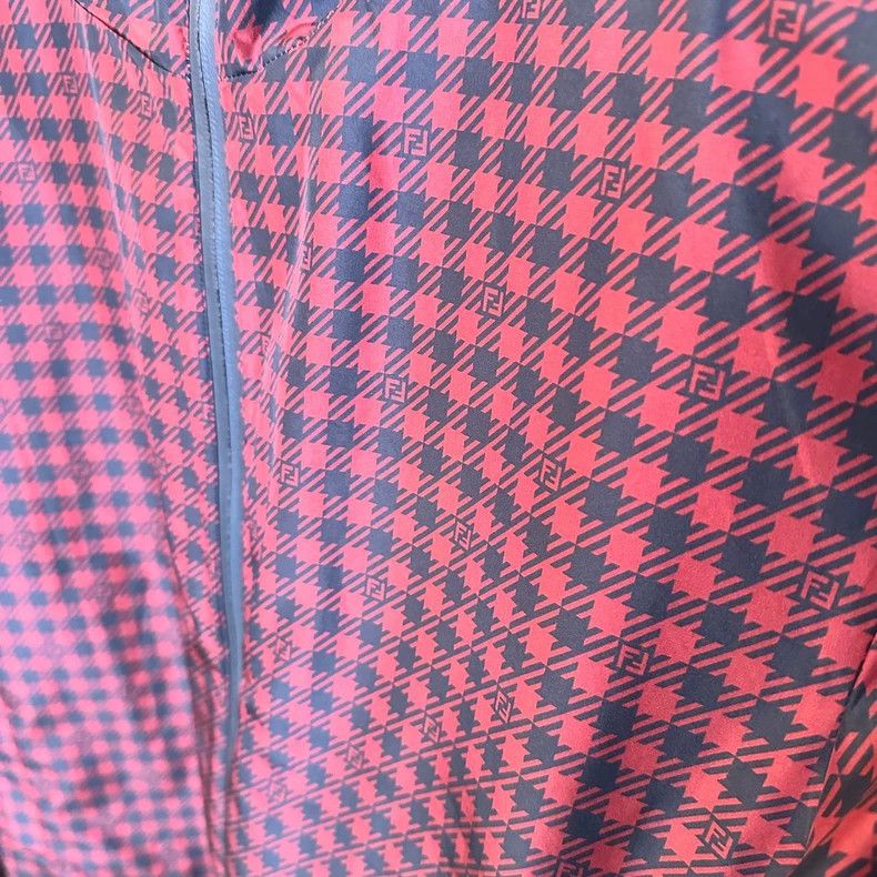 Fendi Fendi Checkered Hooded Jacket Double-Sided Size US L / EU 52-54 / 3 - 5 Thumbnail