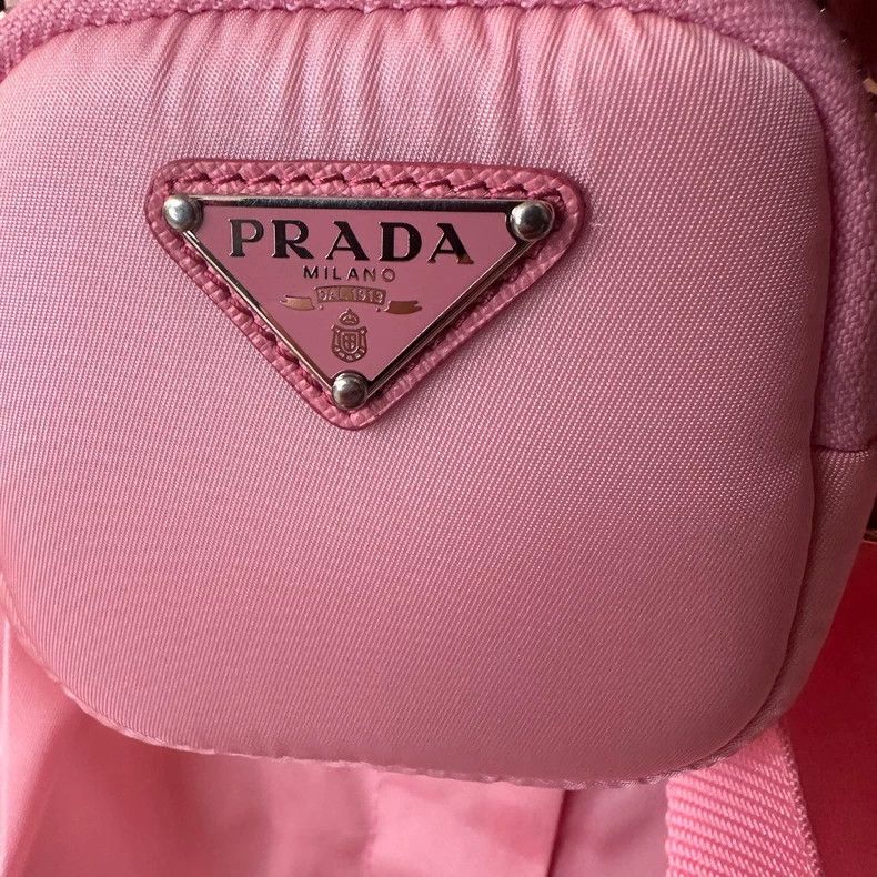 Prada Prada Pink Triangle Tag Belted Shorts Size US 36 / EU 52 - 3 Thumbnail