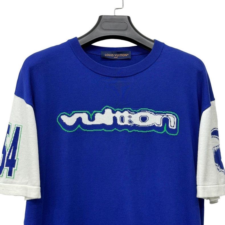 Louis Vuitton Louis Vuitton Graffiti Logo Knit Short Sleeve Shirt Size US L / EU 52-54 / 3 - 3 Thumbnail
