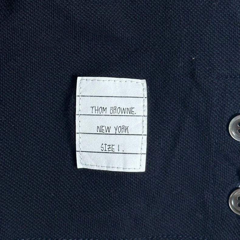 Thom Browne Thom Browne Navy Pocket Polo Shirt Size US S / EU 44-46 / 1 - 4 Thumbnail