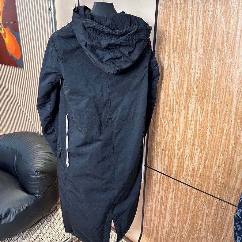 Rick Owens Rick Owens DRKSHDW Hooded Cotton Long Coat Size US XS / EU 42 / 0 - 2 Thumbnail
