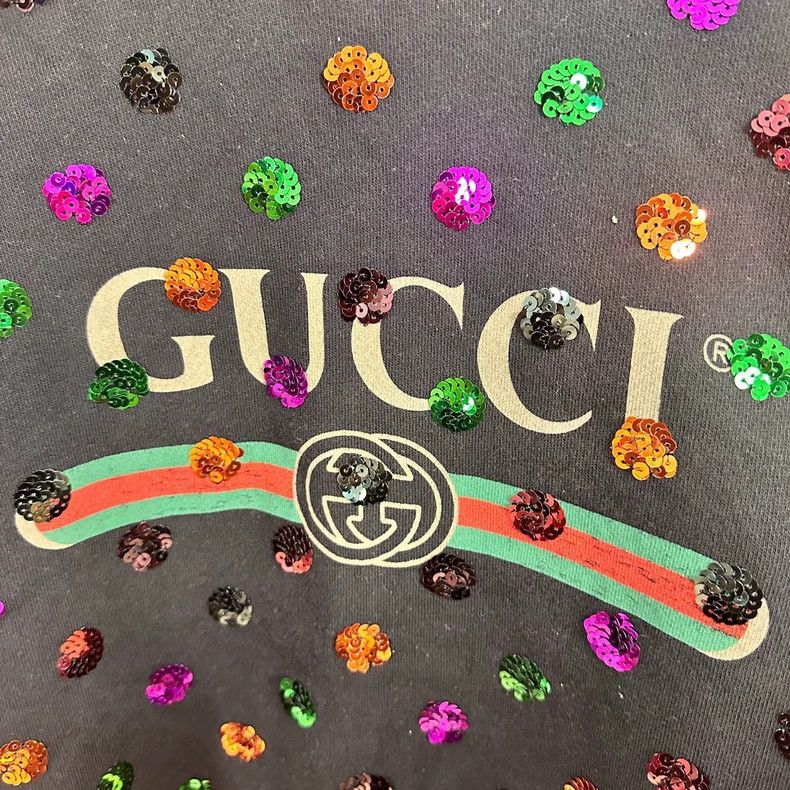 Gucci Gucci Sequin Double G Sweatshirt Size S Size US S / EU 44-46 / 1 - 3 Thumbnail