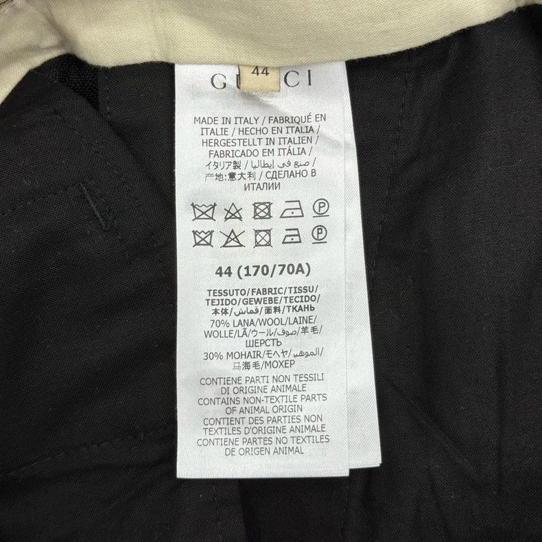 Gucci Gucci Black Straight Leg Trousers Size 44 Size US 44 / EU 60 - 4 Thumbnail