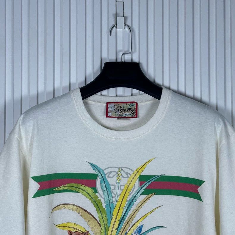 Gucci GUCCI Tiger Short Sleeve T-shirt Size L Size US L / EU 52-54 / 3 - 3 Thumbnail