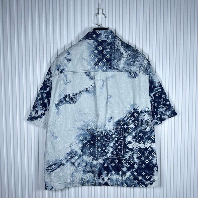 Louis Vuitton Louis Vuitton Denim Short Sleeve Shirt Size US L / EU 52-54 / 3 - 2 Thumbnail