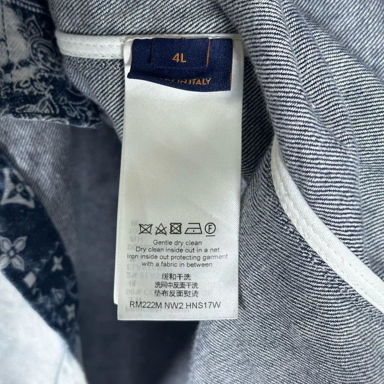 Louis Vuitton Louis Vuitton Denim Short Sleeve Shirt Size US L / EU 52-54 / 3 - 6 Thumbnail