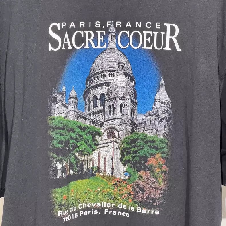 Balenciaga Balenciaga Paris Sacre Coeur Short Sleeve Shirt Size US XXS / EU 40 - 3 Thumbnail