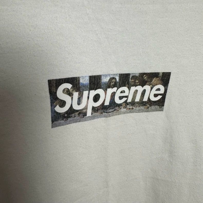 Supreme Supreme Last Supper White Box Logo Tee Size US M / EU 48-50 / 2 - 3 Thumbnail