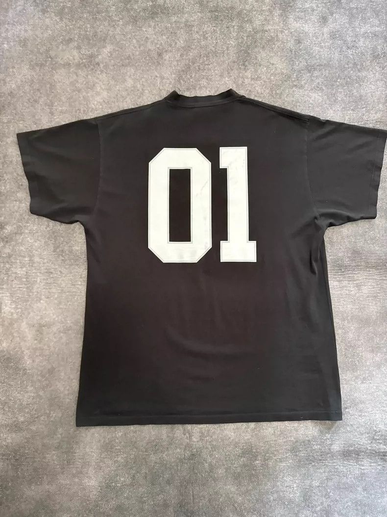 Balenciaga Balenciaga Vintage Black Basketball Jersey Shirt Size US M / EU 48-50 / 2 - 2 Thumbnail