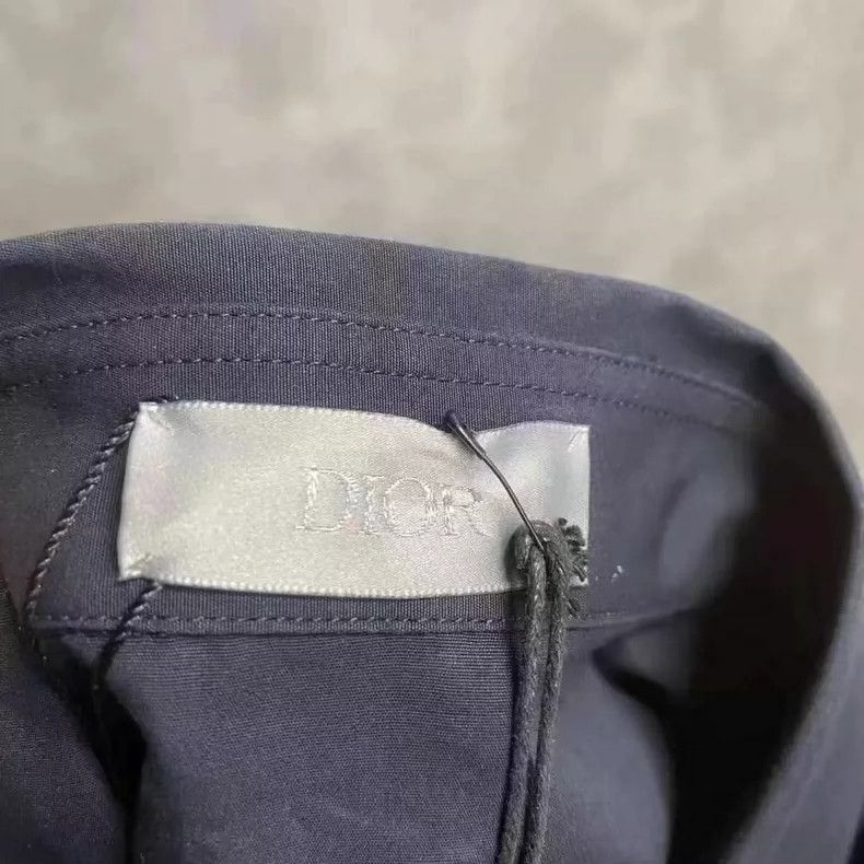 Dior Dior Black Logo Embroidered Shirt Size 38 Size US M / EU 48-50 / 2 - 4 Thumbnail