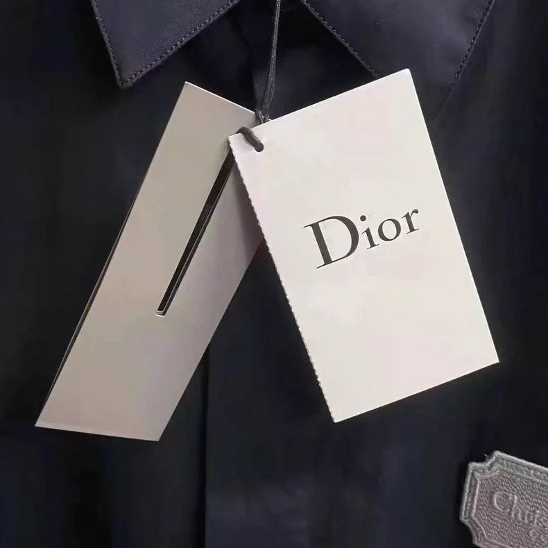 Dior Dior Black Logo Embroidered Shirt Size 38 Size US M / EU 48-50 / 2 - 6 Thumbnail