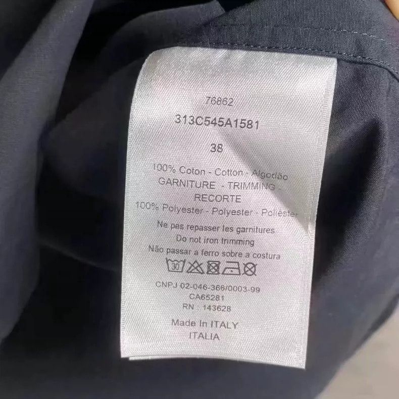 Dior Dior Black Logo Embroidered Shirt Size 38 Size US M / EU 48-50 / 2 - 5 Thumbnail
