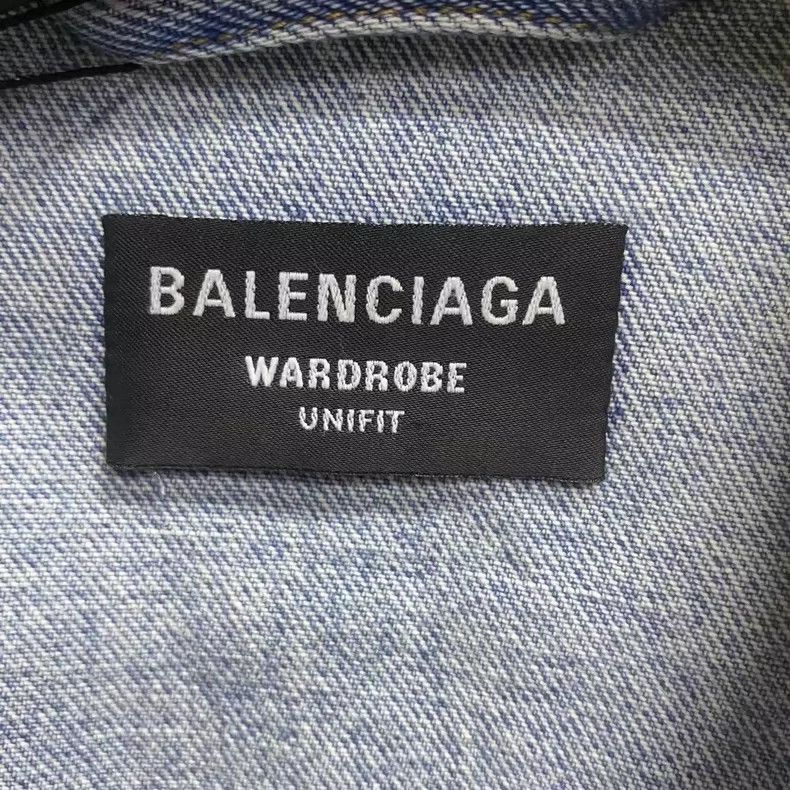 Balenciaga Balenciaga Blue Embroidered Denim Jacket Size US XS / EU 42 / 0 - 3 Thumbnail