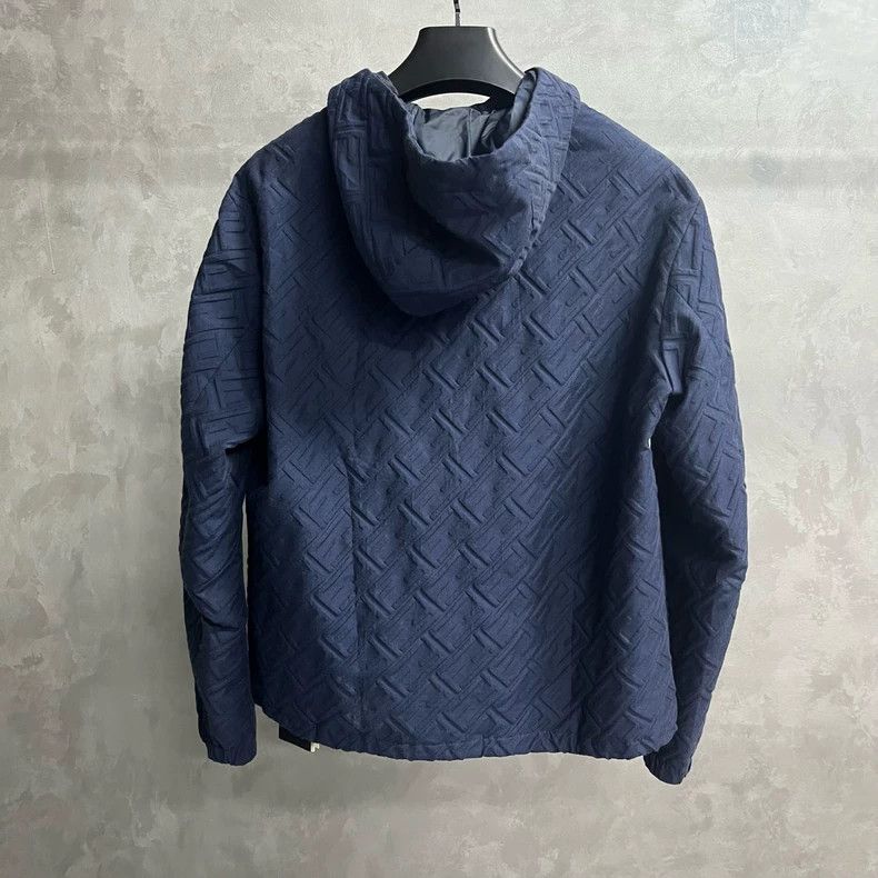Fendi Fendi Blue Logo Hooded Jacket Size US L / EU 52-54 / 3 - 4 Thumbnail