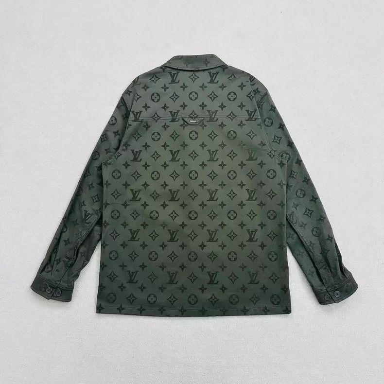 Louis Vuitton Louis Vuitton Velvet Logo Shirt Jacket Size US M / EU 48-50 / 2 - 2 Thumbnail