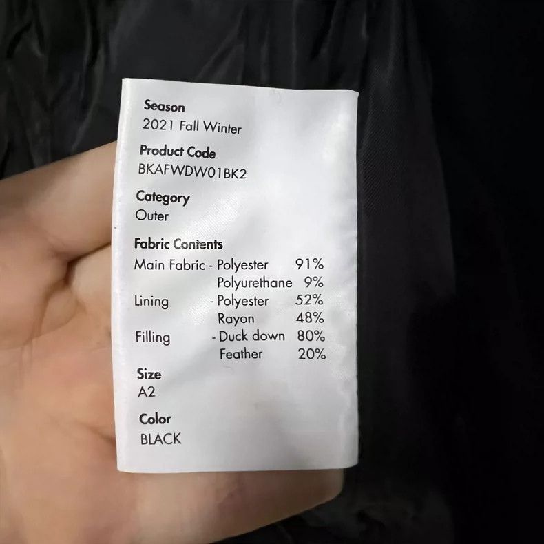 Ader Error ADER ERROR Padded Jacket in Black Color Size US M / EU 48-50 / 2 - 5 Thumbnail