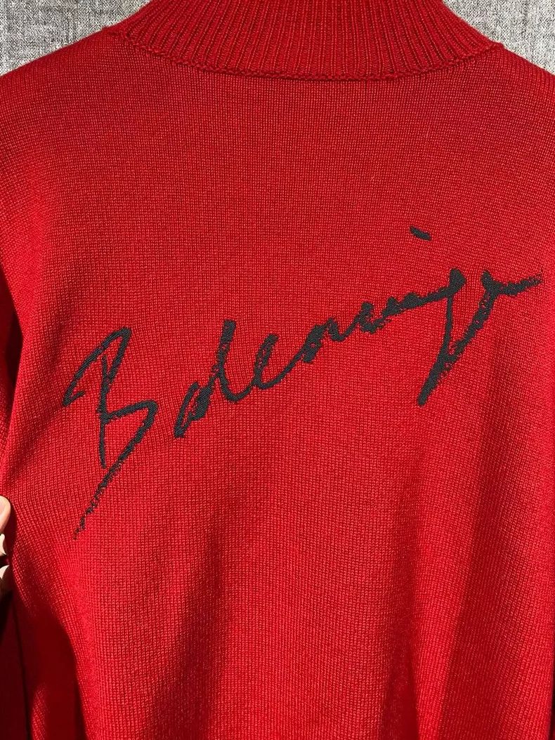 Balenciaga Balenciaga Red Cashmere Sweater Size XS Size US XS / EU 42 / 0 - 4 Thumbnail