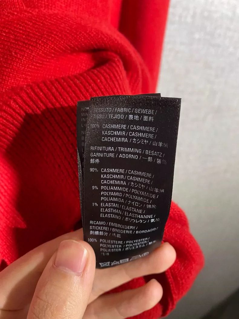 Balenciaga Balenciaga Red Cashmere Sweater Size XS Size US XS / EU 42 / 0 - 7 Thumbnail