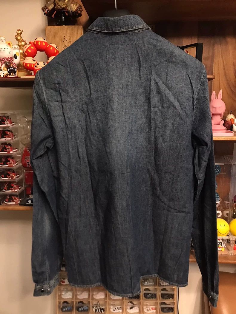 Saint Laurent Paris Denim Long Sleeve Shirt