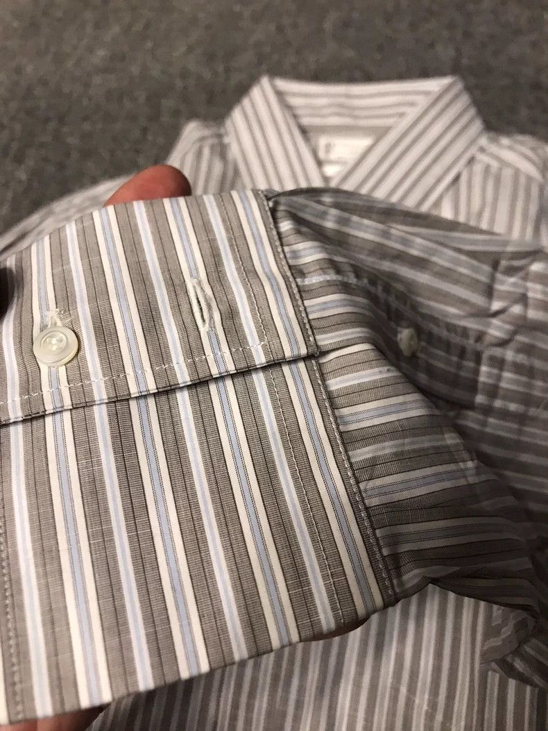 Thom Browne Brunello Cucinelli Long Sleeve Striped Shirt Size US XL / EU 56 / 4 - 4 Thumbnail