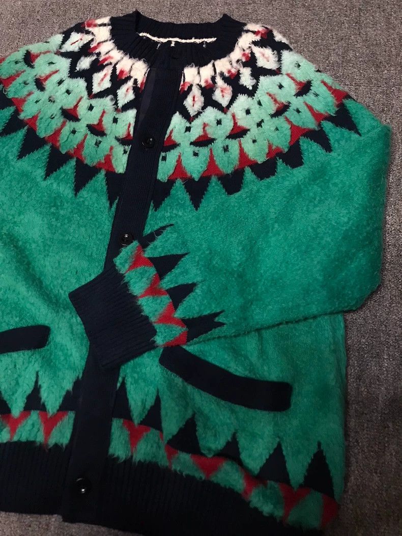Sacai Sacai Knit Cardigan with Colorful Pattern Size US M / EU 48-50 / 2 - 4 Thumbnail