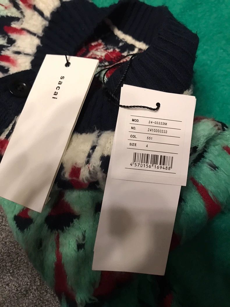 Sacai Sacai Knit Cardigan with Colorful Pattern Size US M / EU 48-50 / 2 - 6 Thumbnail