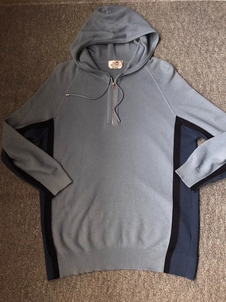 Hermes Hermes Zip Hoodie in Blue and Navy Size US XL / EU 56 / 4 - 3 Thumbnail