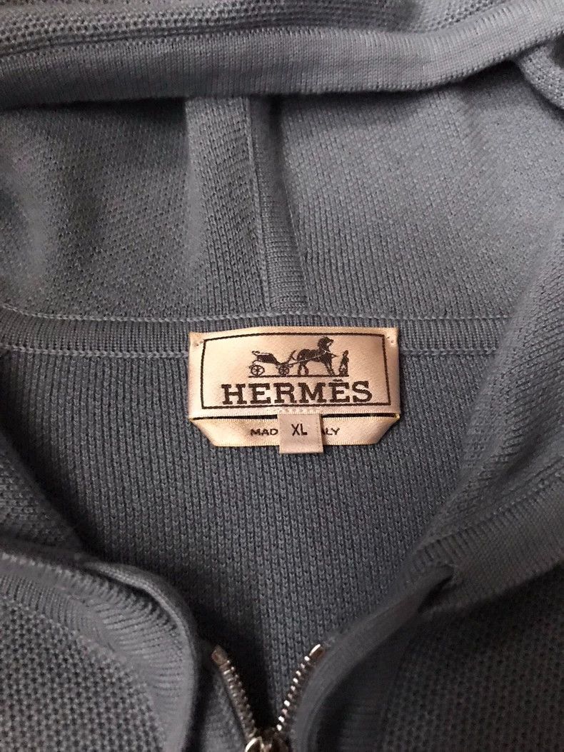 Hermes Hermes Zip Hoodie in Blue and Navy Size US XL / EU 56 / 4 - 5 Thumbnail