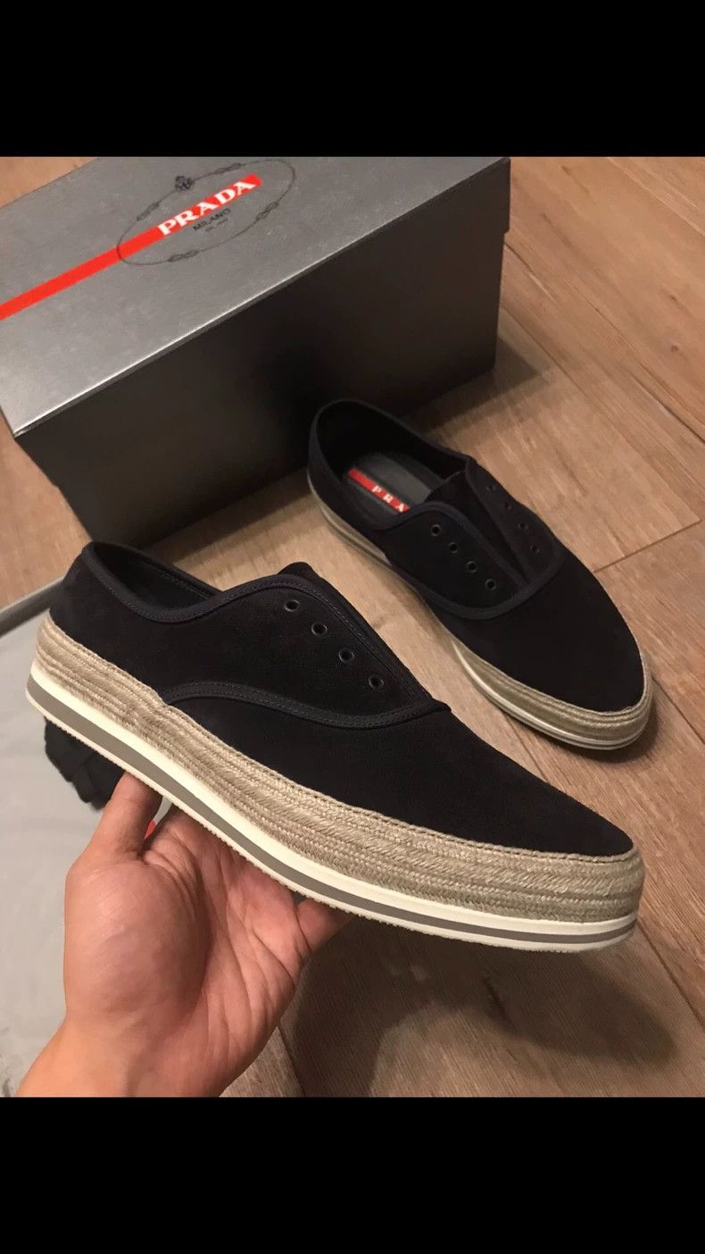 Prada Prada Casual Shoes in Misty Blue Color Size US 10.5 / EU 43-44 - 6 Thumbnail